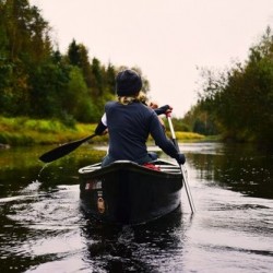 Canoeing Pipton, Powys
